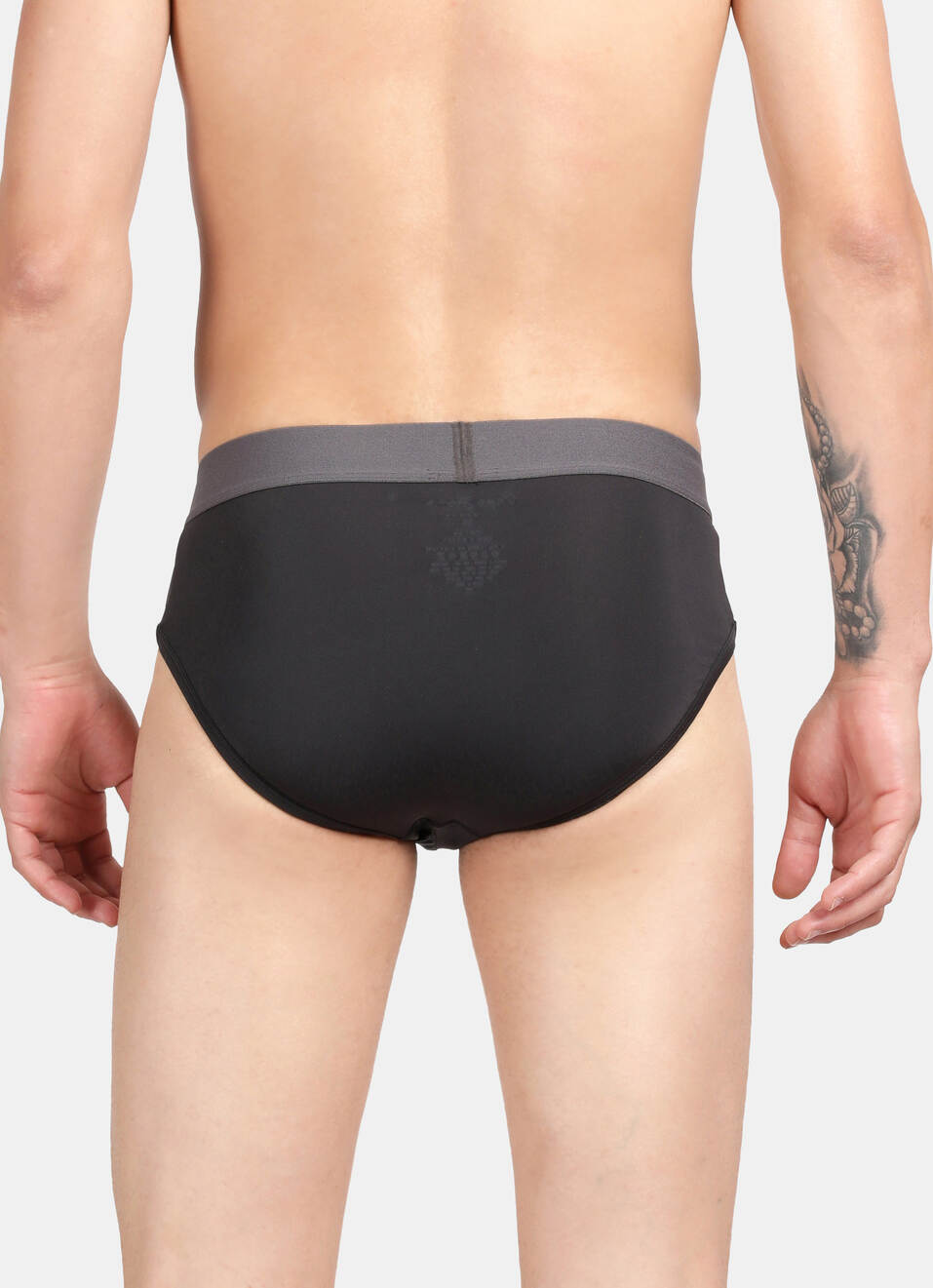 Black Solid Briefs, , large image number 2