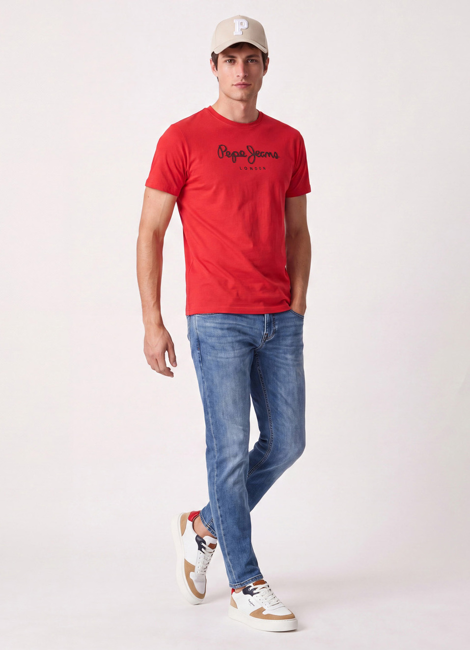 Men Red Printed Slim Fit Short Sleeve T-shirt, , large image number 5