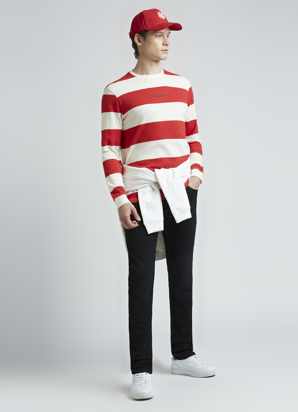 Red Stripes Full Sleeves T-shirt, , large image number 5