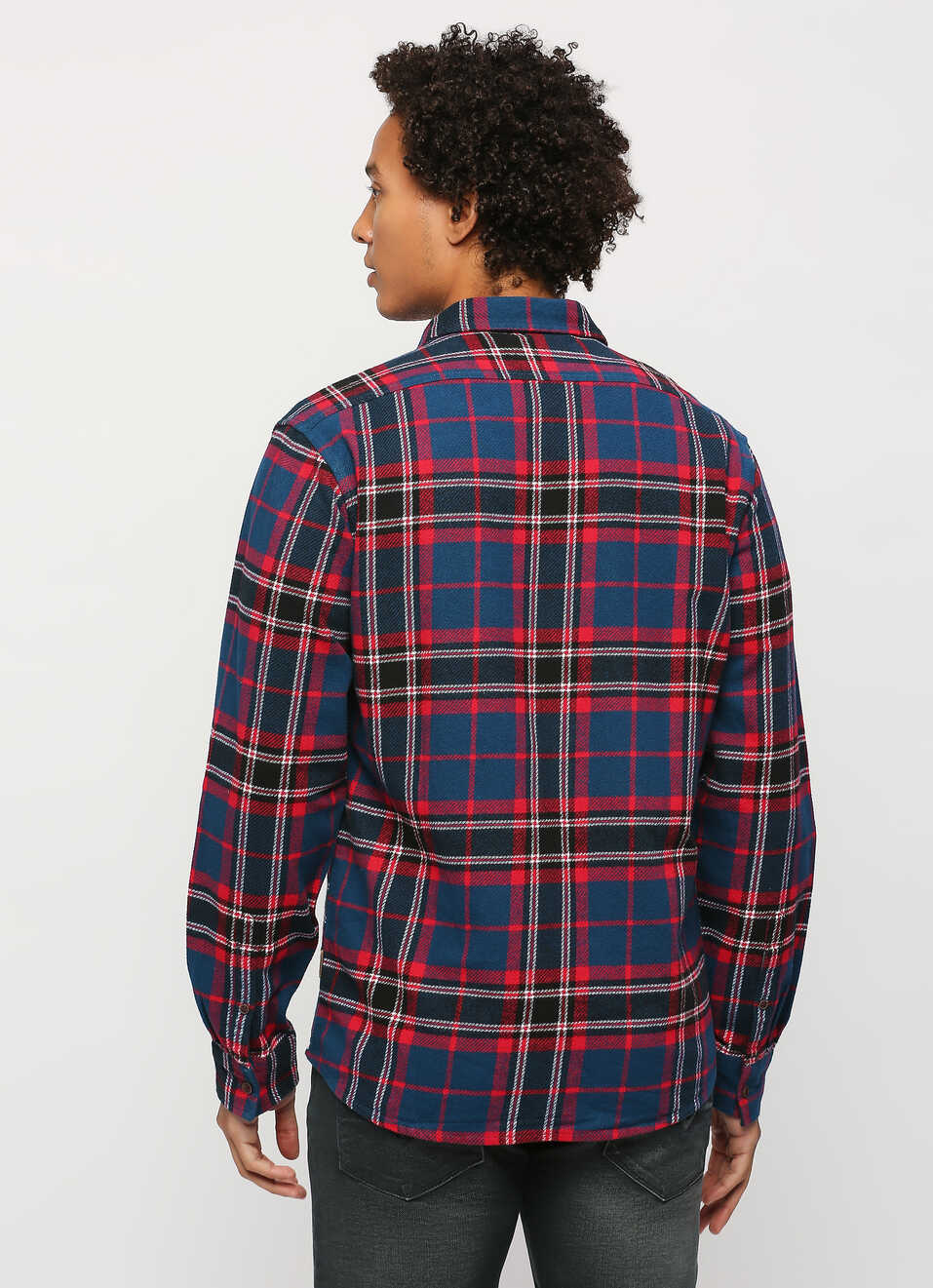 Navy Checks Full Slevee Shirt, , large image number 2