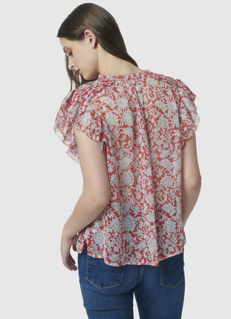 PALESA V NECK TOP, , large image number 2