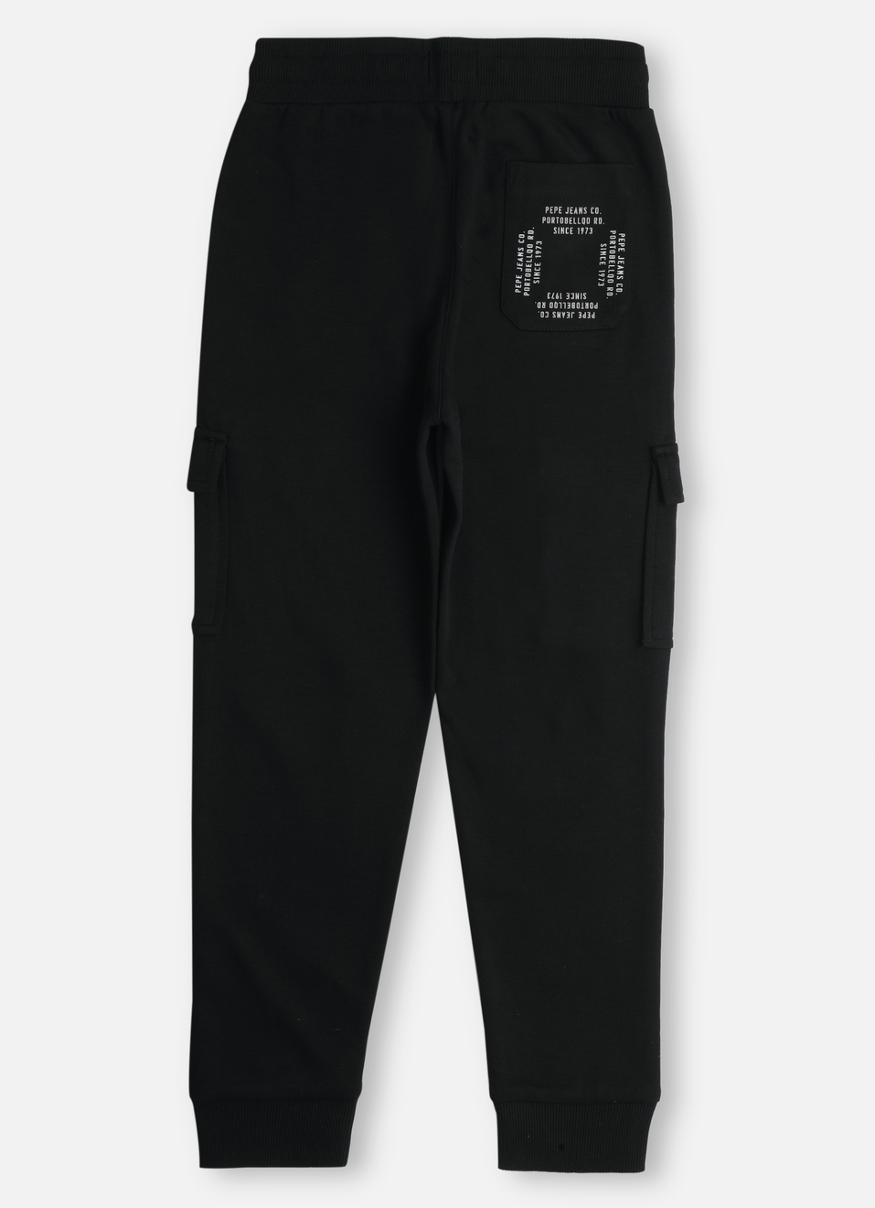Boys Black Interlock Knit Joggers, , large image number 1
