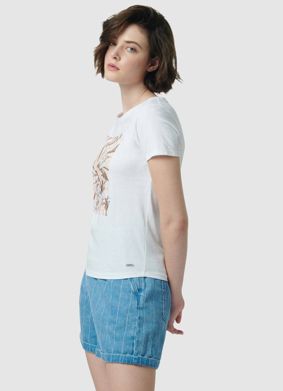 White Graphic Printed T-shirt, , large image number 3