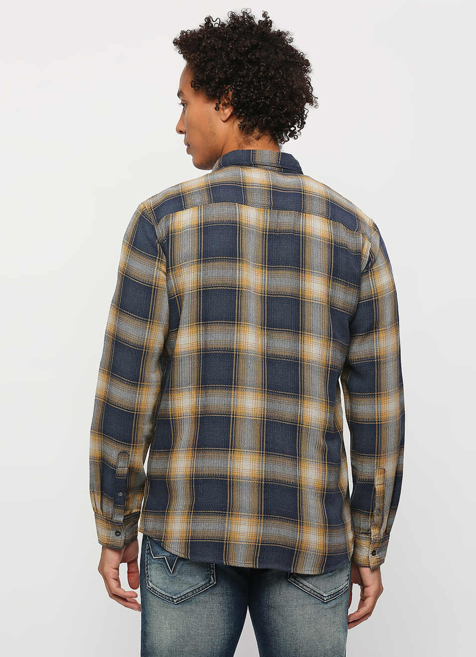 Brown Checks Long Sleeve Shirt, , large image number 2