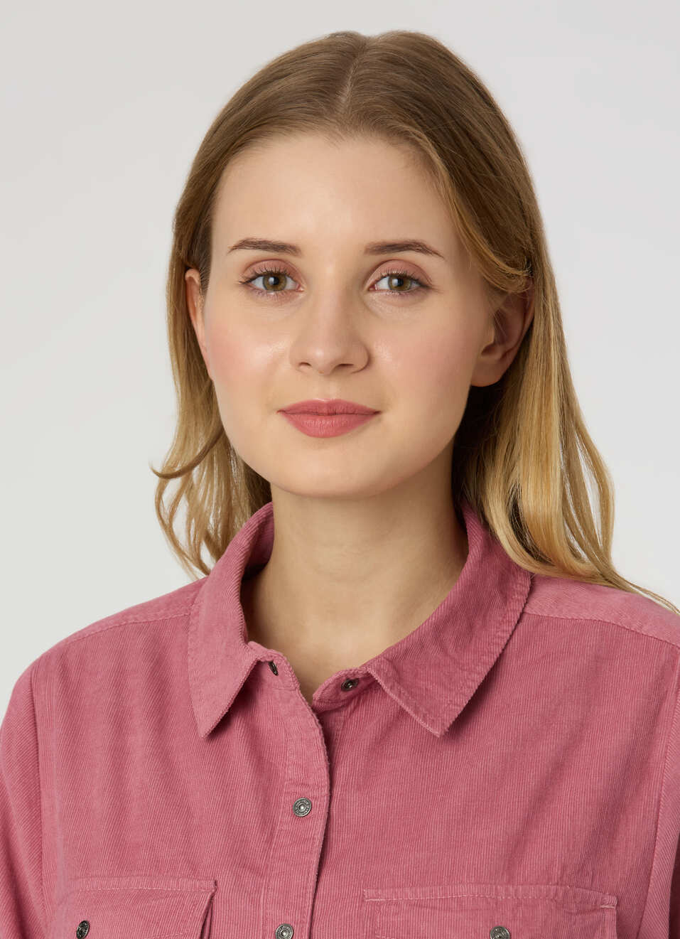 Women Black Corduroy Shirt With Flap Pocket, , large image number 4