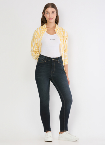 Women Dark Used Skinny Jeans