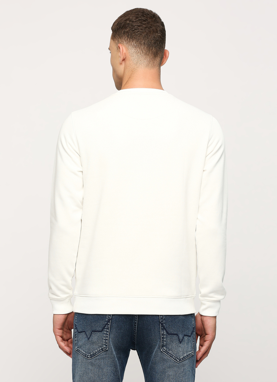 Ecru Graphic Printed Sweatshirt, , large image number 2