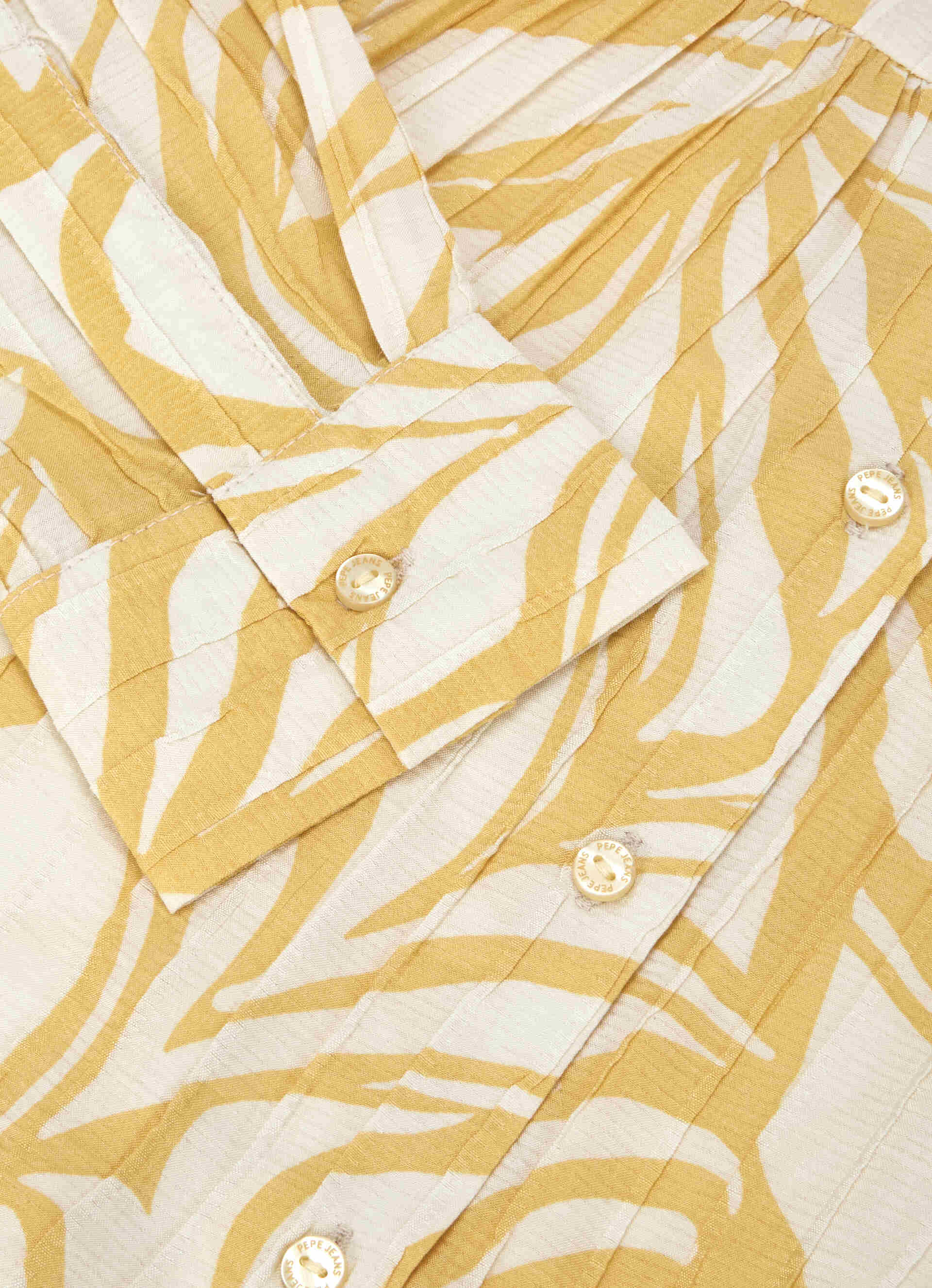 Women Yellow Printed Regular Fit Shirt, , large image number 8