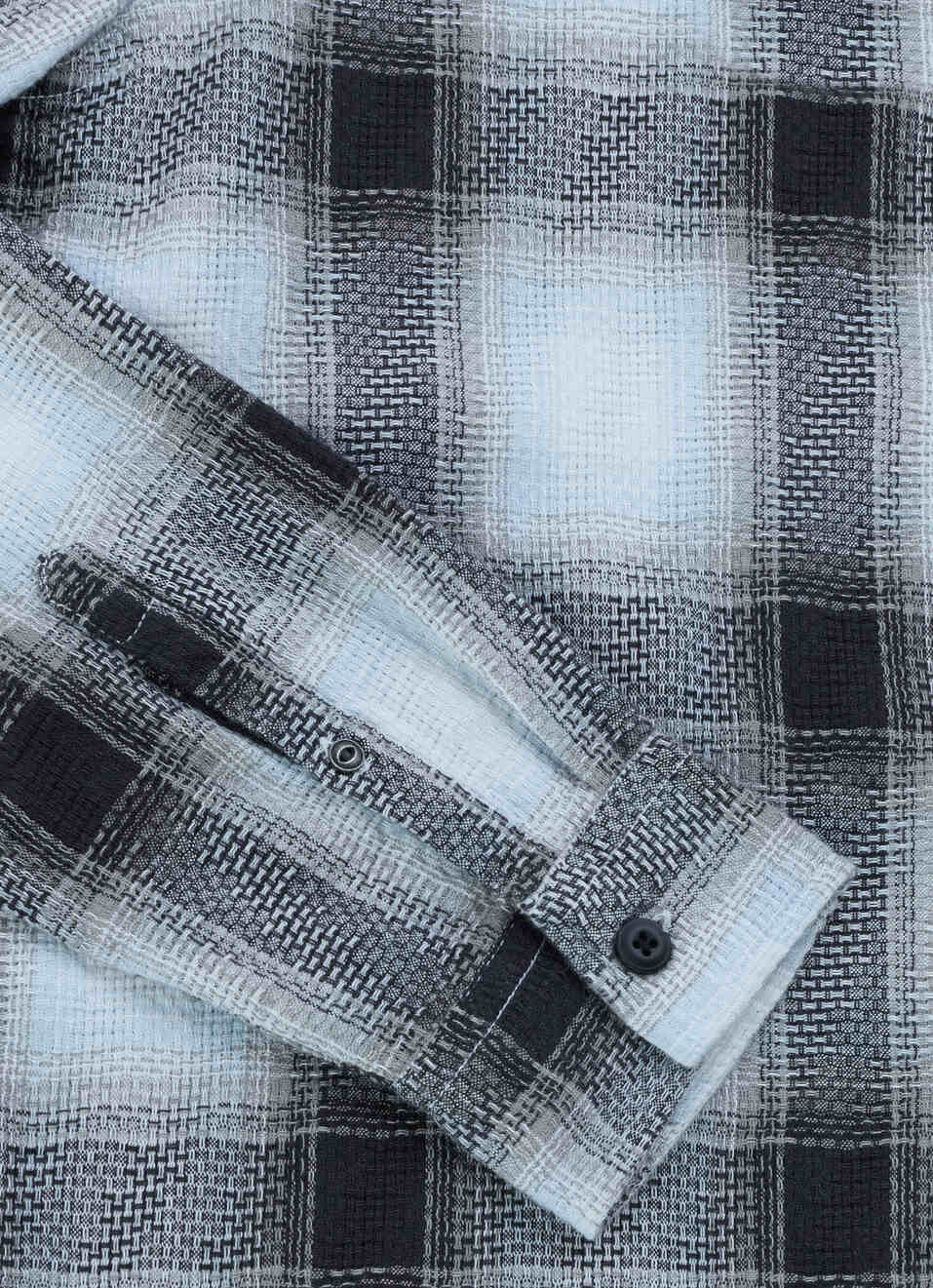 Men White Checked Dobby Long Sleeve Shirt, , large image number 7