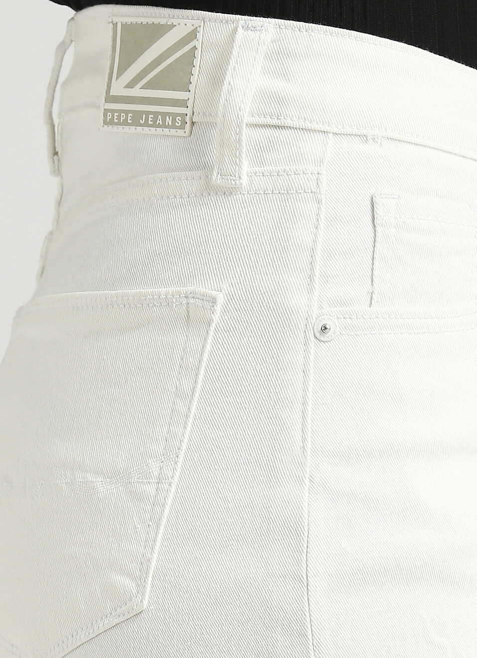 Rachel White Relaxed Fit High Waist Shorts, , large image number 4