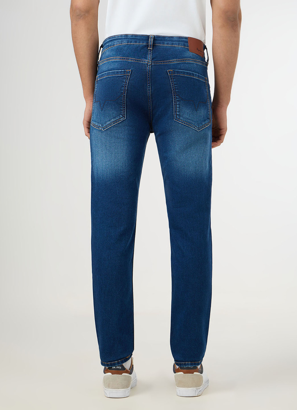 Men Blue Mid Rise Slim Fit Jeans, , large image number 3
