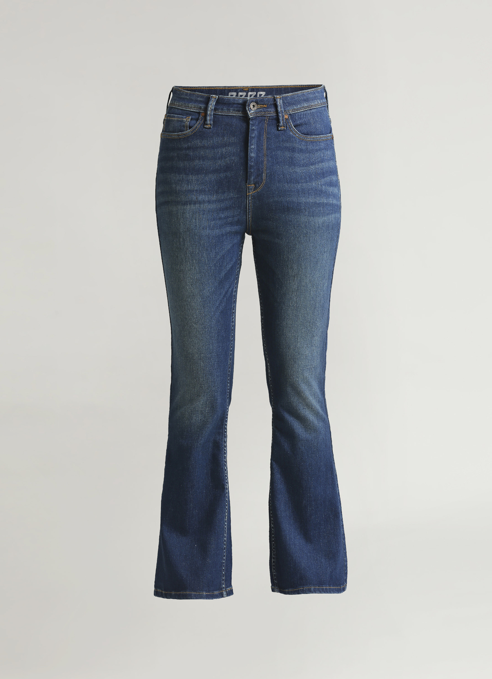 Dion Dark Blue High Waist Flare Powerflex Jeans, , large image number 6