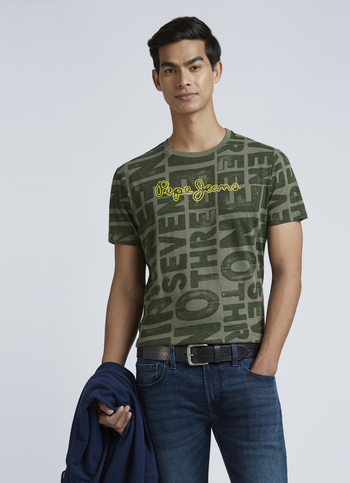 Green Crew Neck Short Sleeve T-shirt