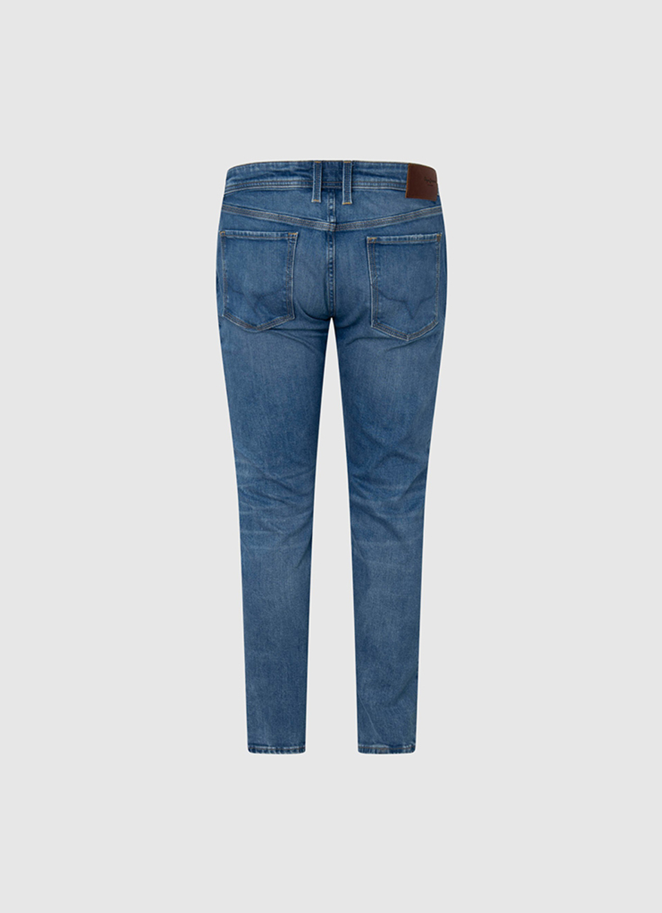 Hatch Blue Low Rise Straight Leg Jeans, , large image number 6