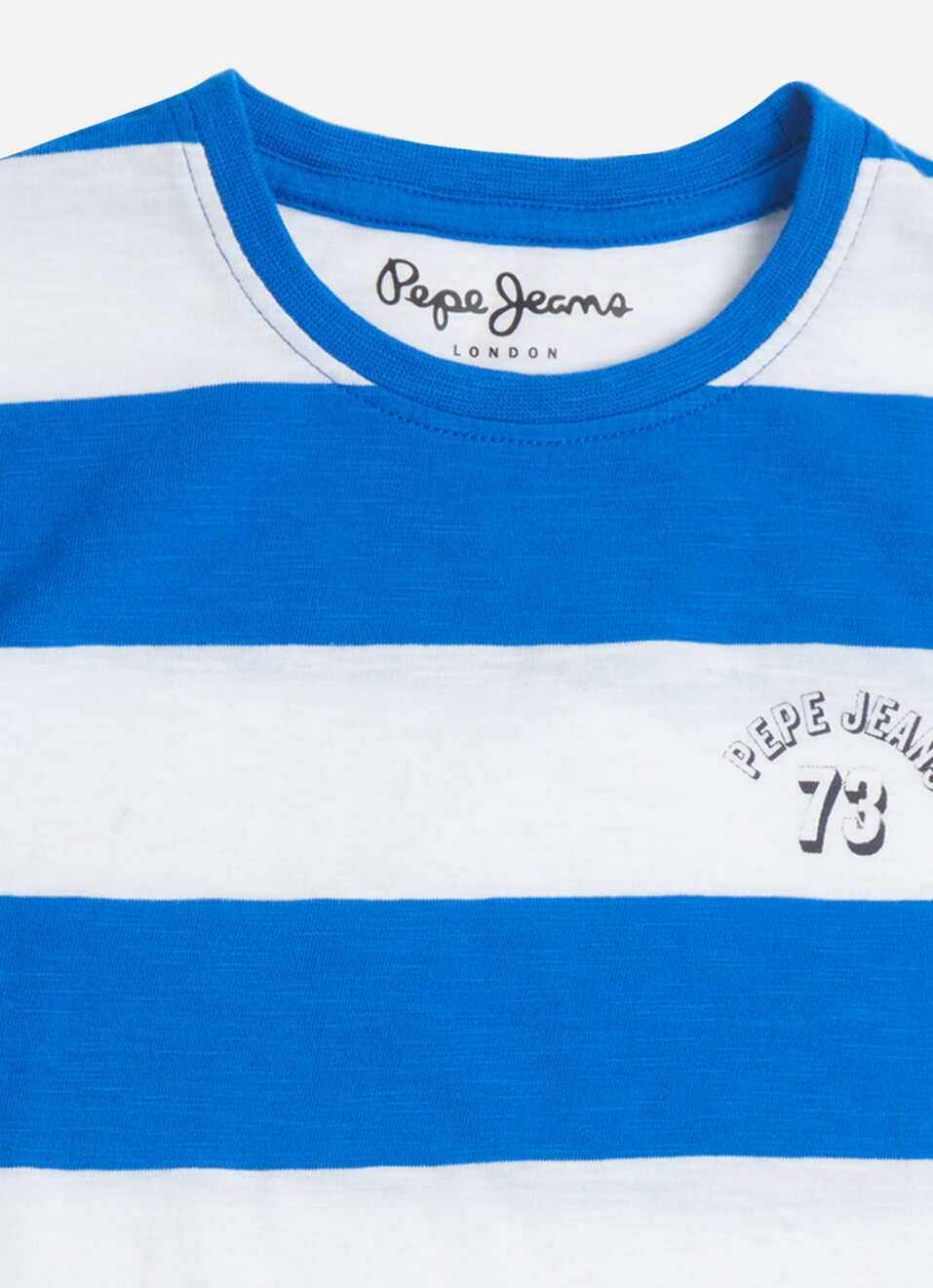 Boys Yellow Stripes Short Sleeve T-shirt, , large image number 2
