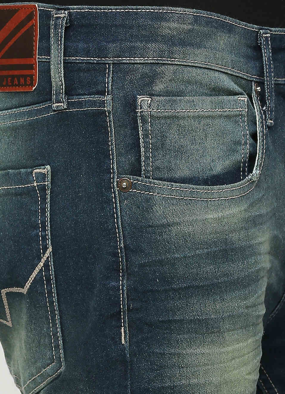 Chinox Ankle Blue Mid Waist Regular Fit Jeans, , large image number 4