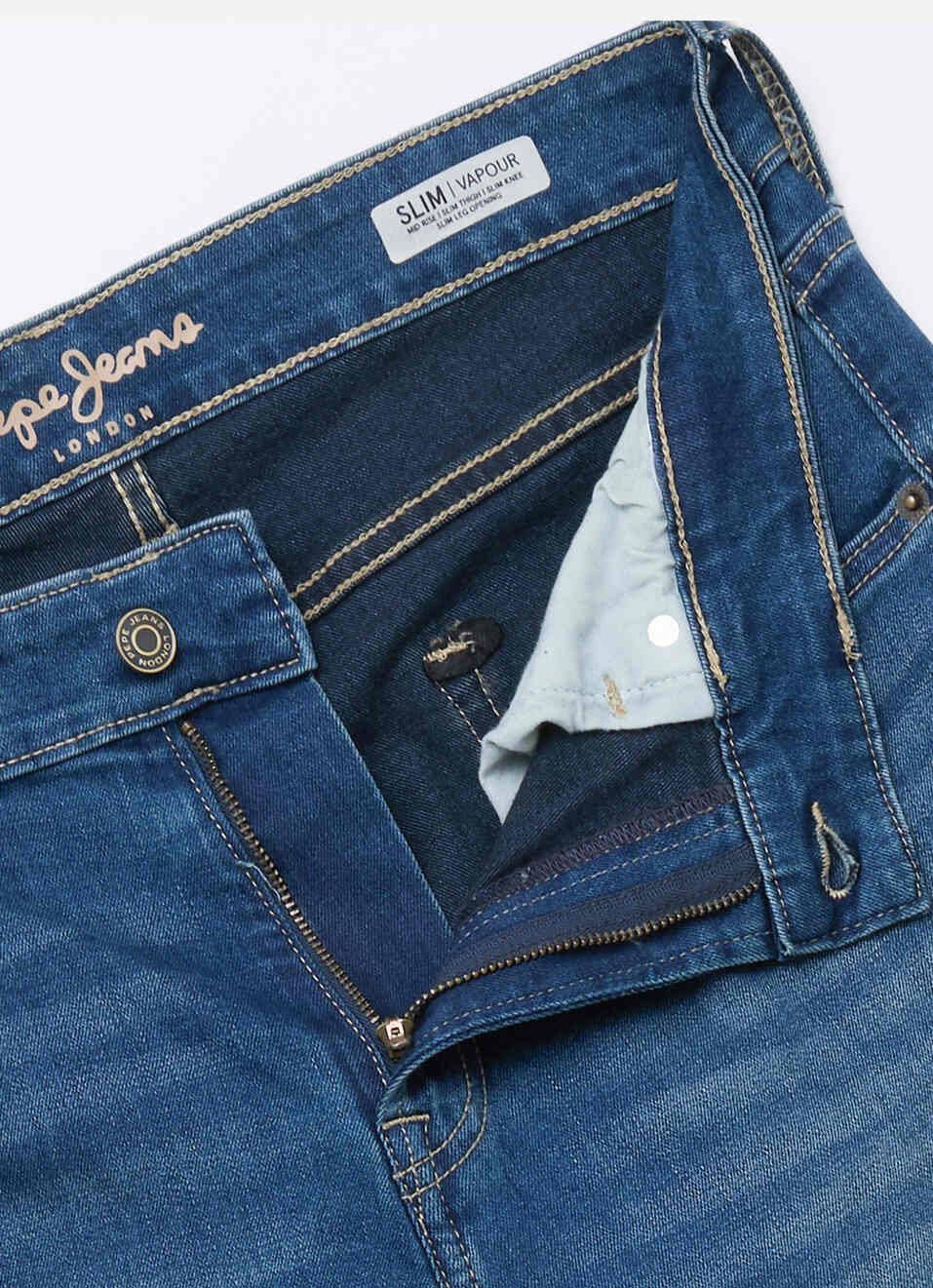 Men Blue Slim Fit Mid Rise Stretchable Jeans, , large image number 6