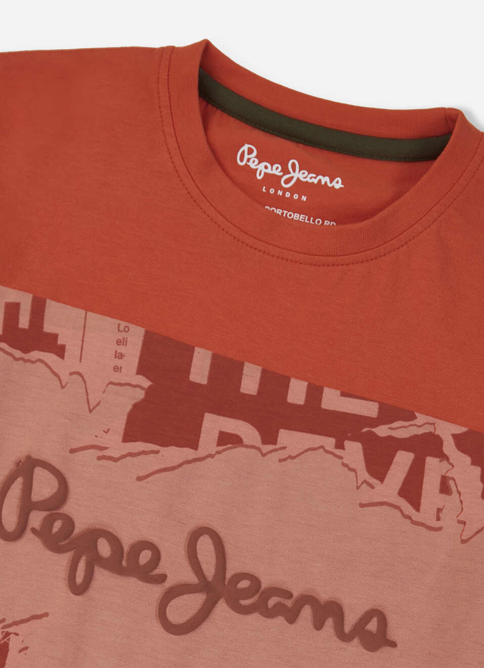Boys Orange Graphic Print Short Sleeve T-shirt, , large image number 2