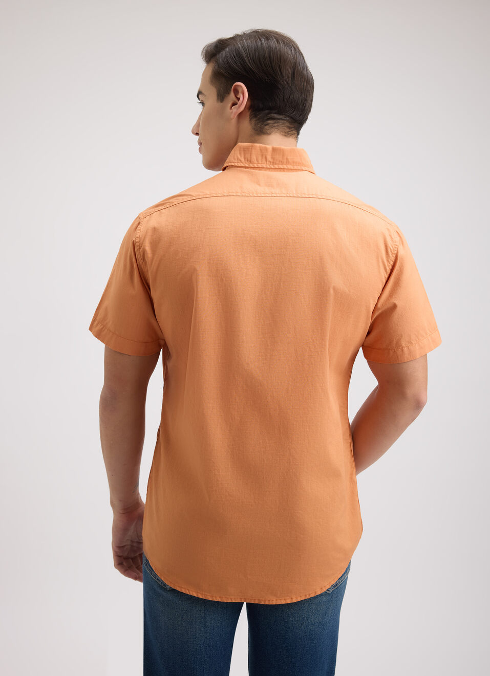 Men Orange Short Sleeve Shirt, , large image number 2