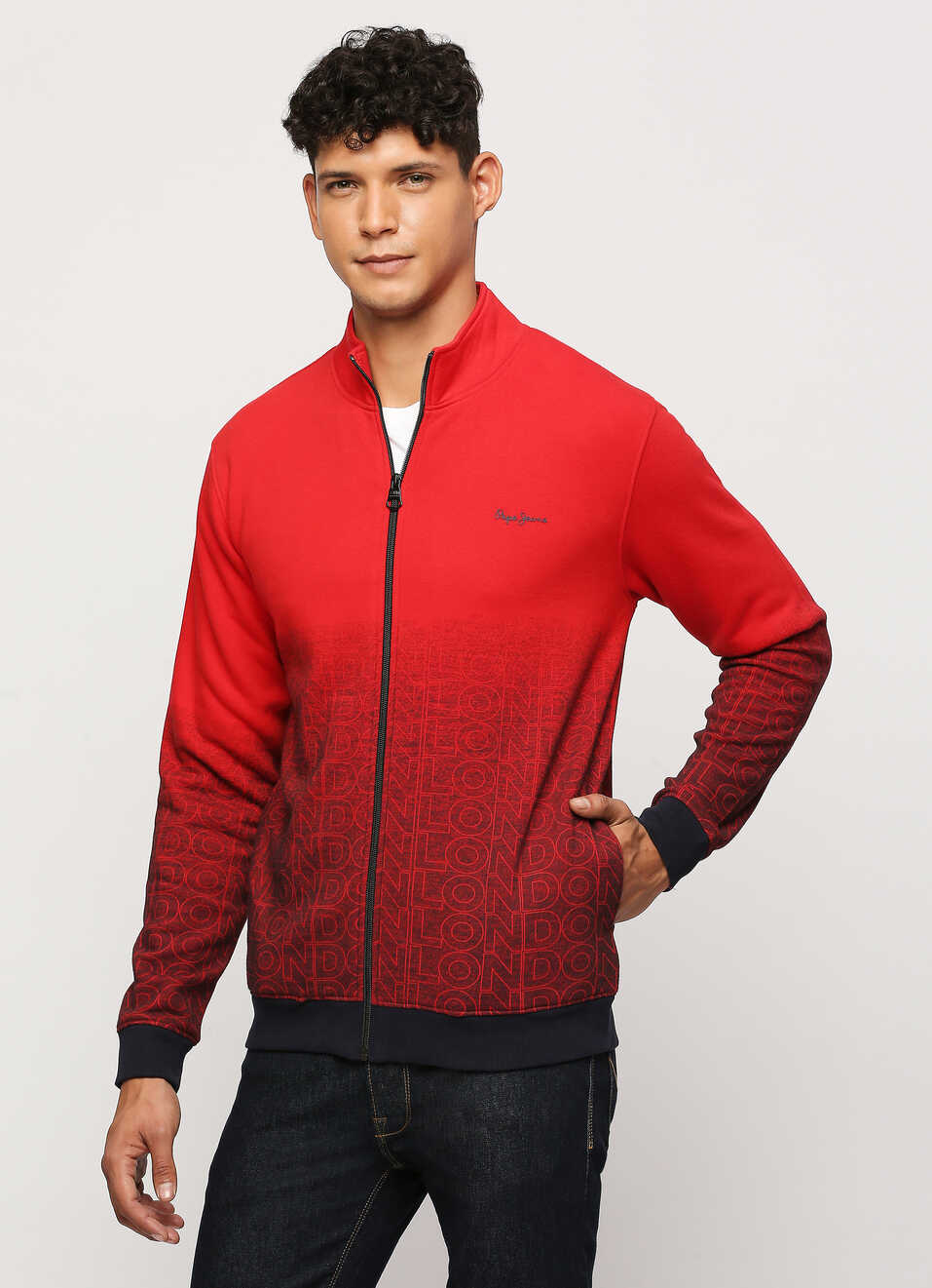 Red Typographic Print Full Sleeve Sweatshirt, , large image number 3