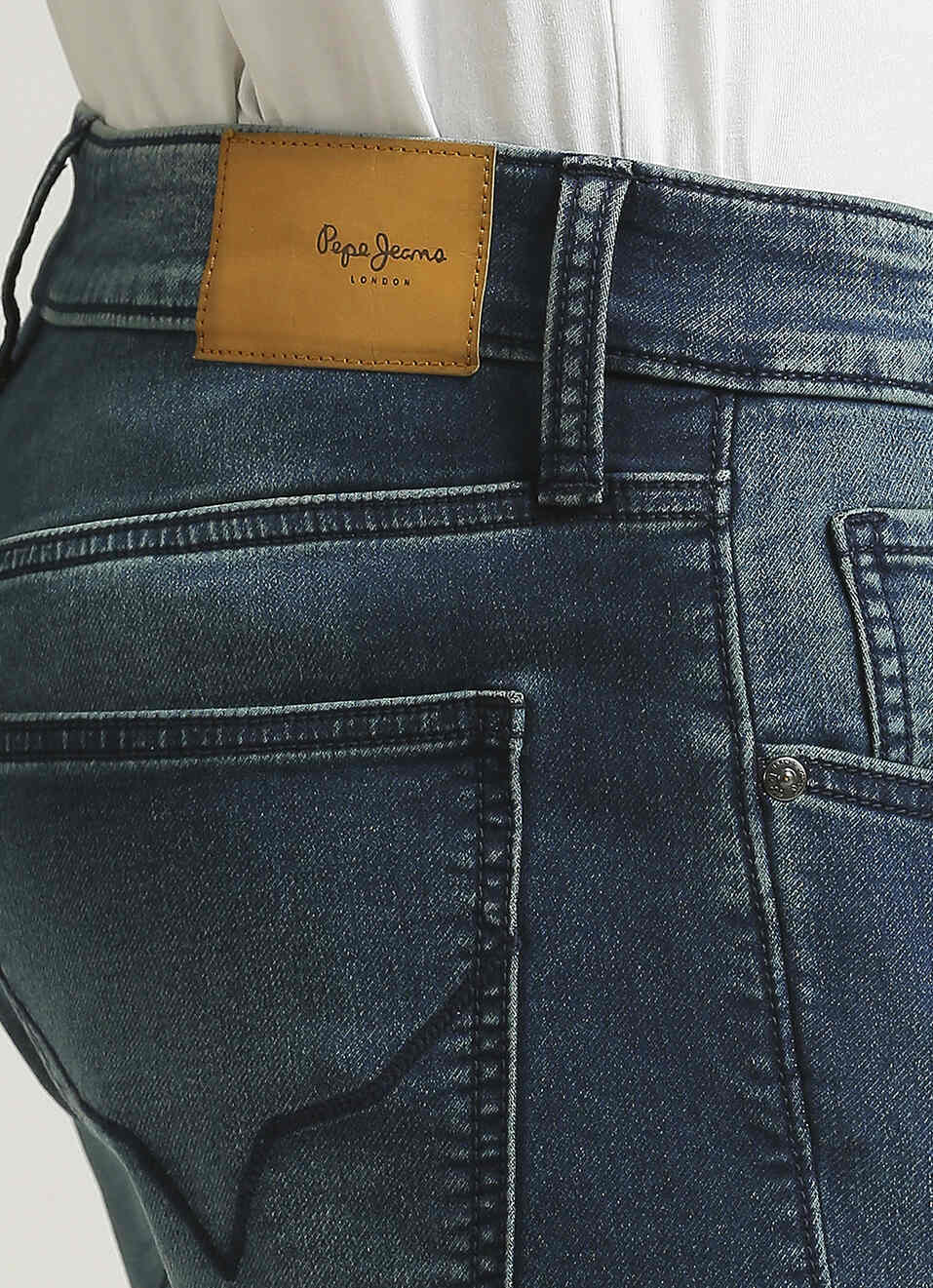 Chinox Dark Blue Mid Rise Skinny Fit Jeans, , large image number 4