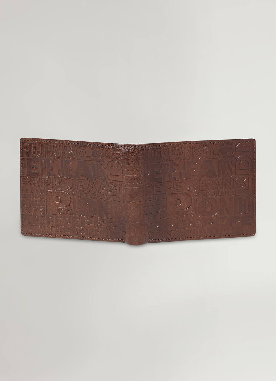 Brown Embossed Wallet, , large image number 1