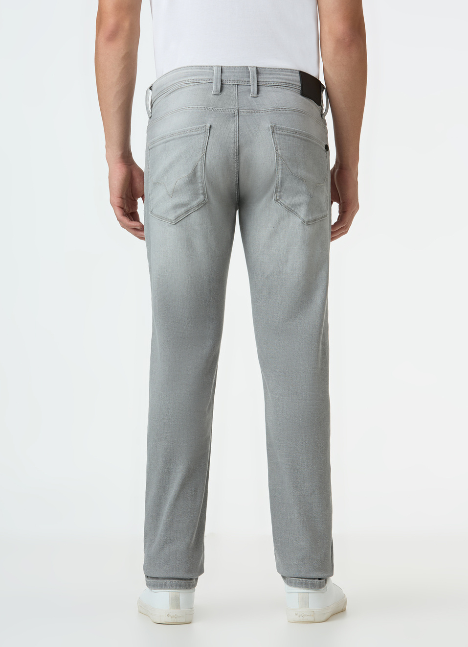 Men Grey Mid Rise Slim Fit Stretchable Jeans, , large image number 2