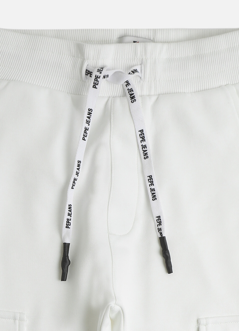 Boys Off White Interlock Knit Joggers, , large image number 2
