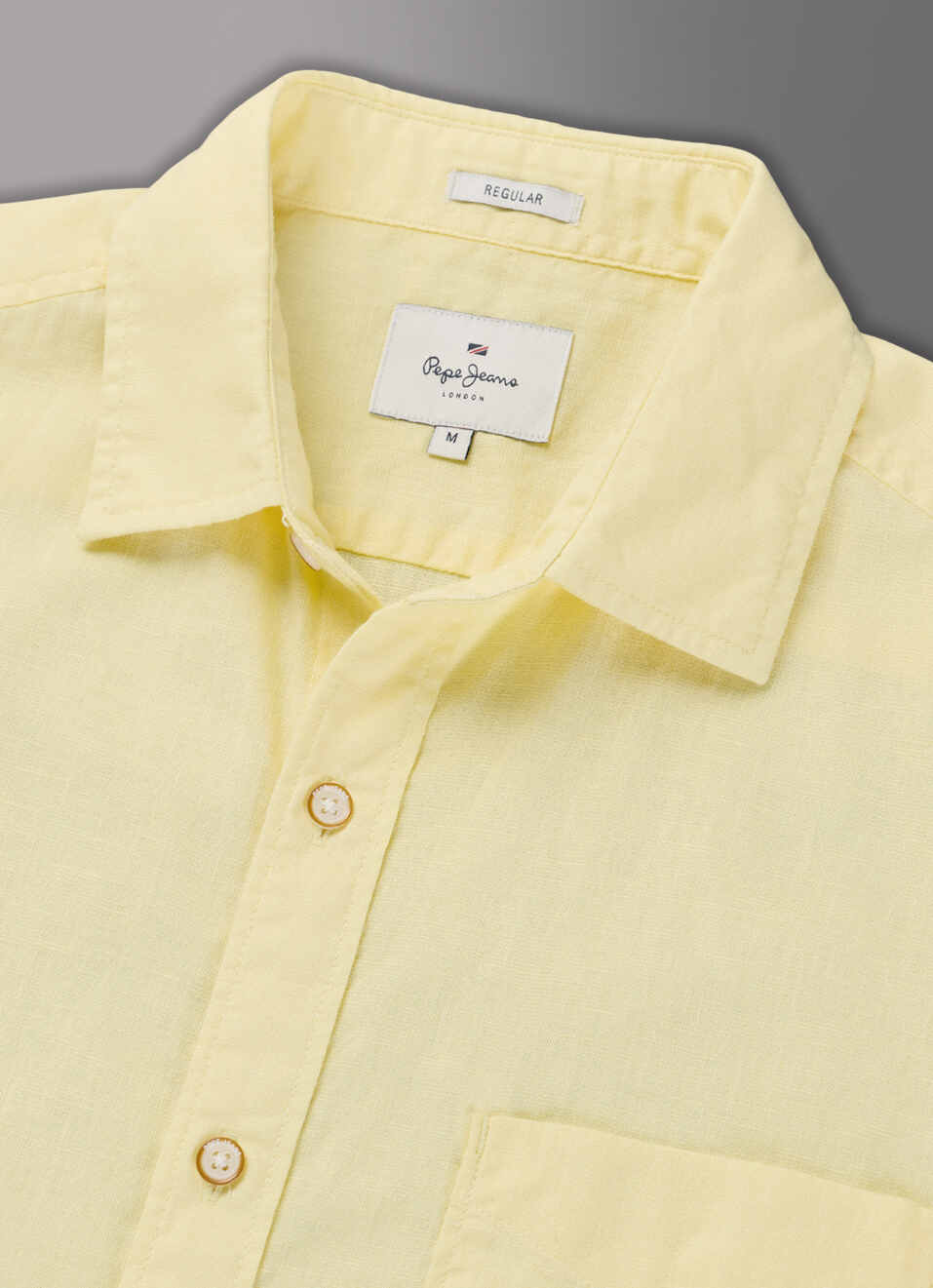 Men Yellow Solid Long Sleeve Shirt, , large image number 3