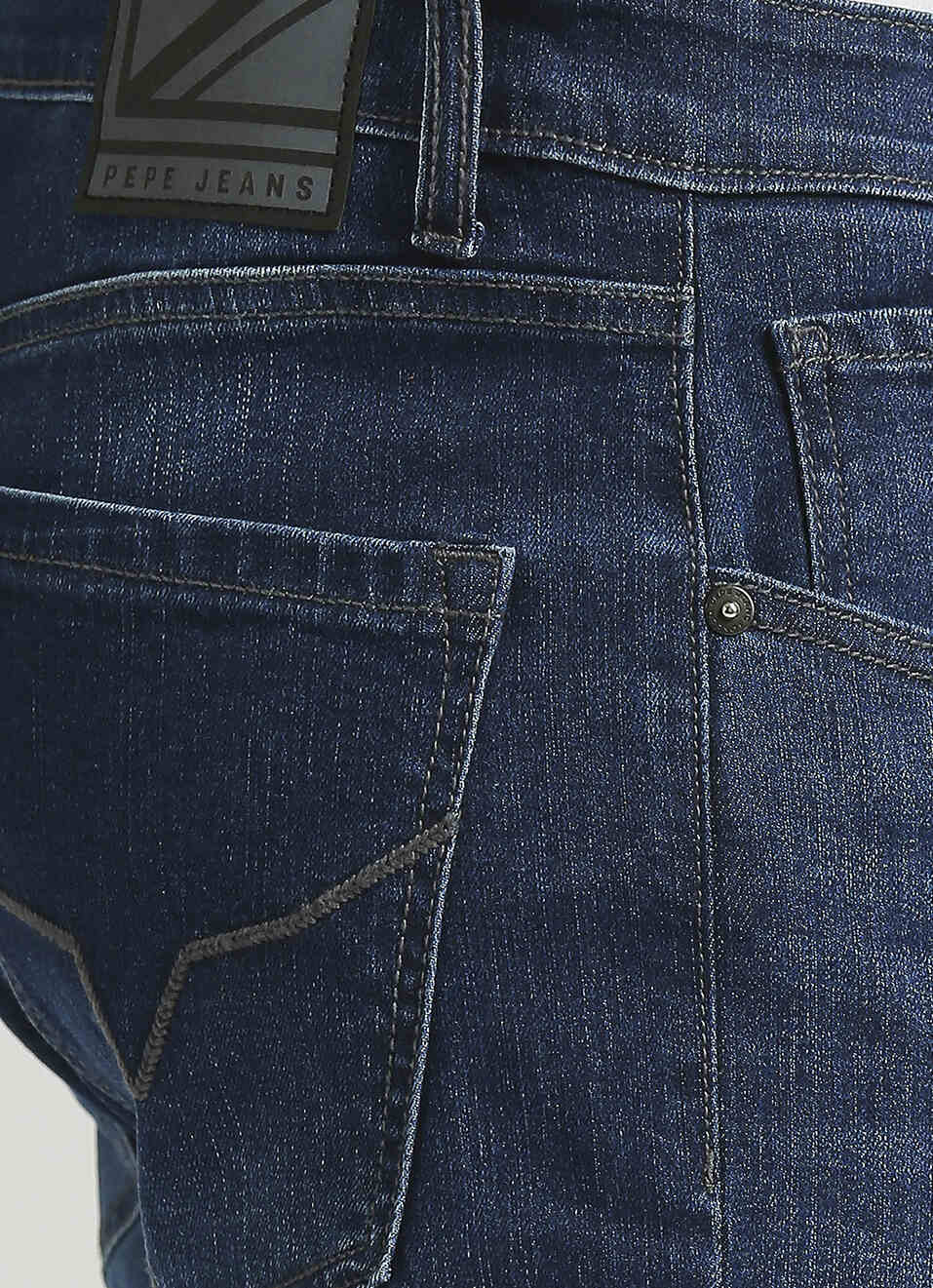 Vapour Dark Blue Mid Rise Slim Fit Jeans, , large image number 4
