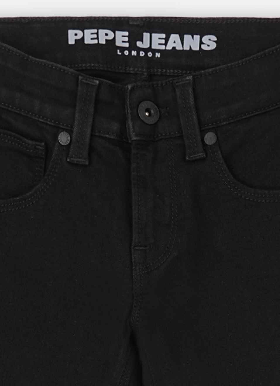 Boys  Black Mid Waist Slim Powerflex Jeans, , large image number 2