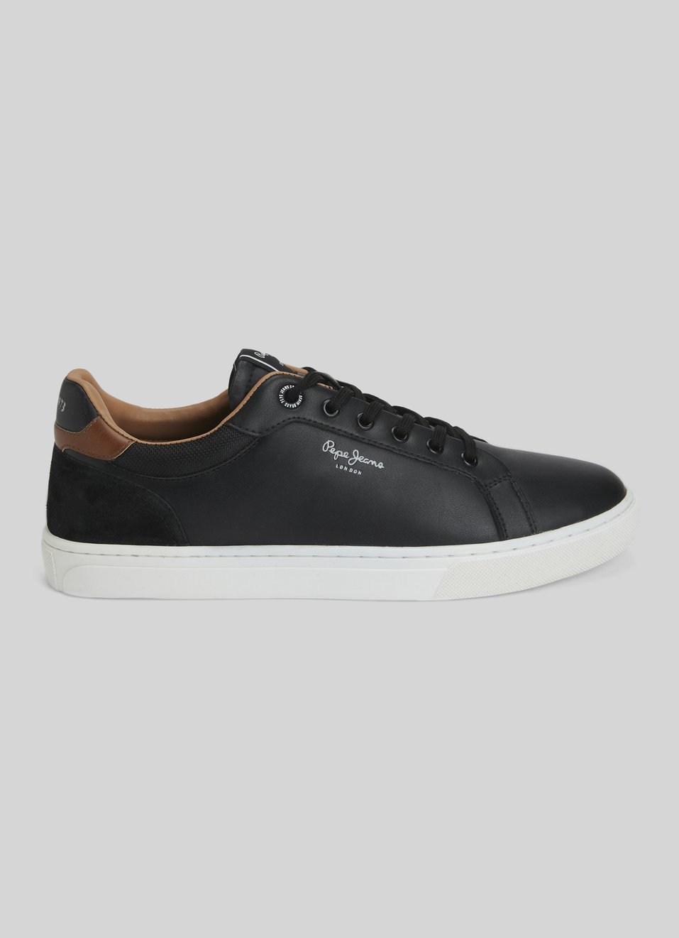Kenton Court Black Cupsole Sneakers, , large image number 5