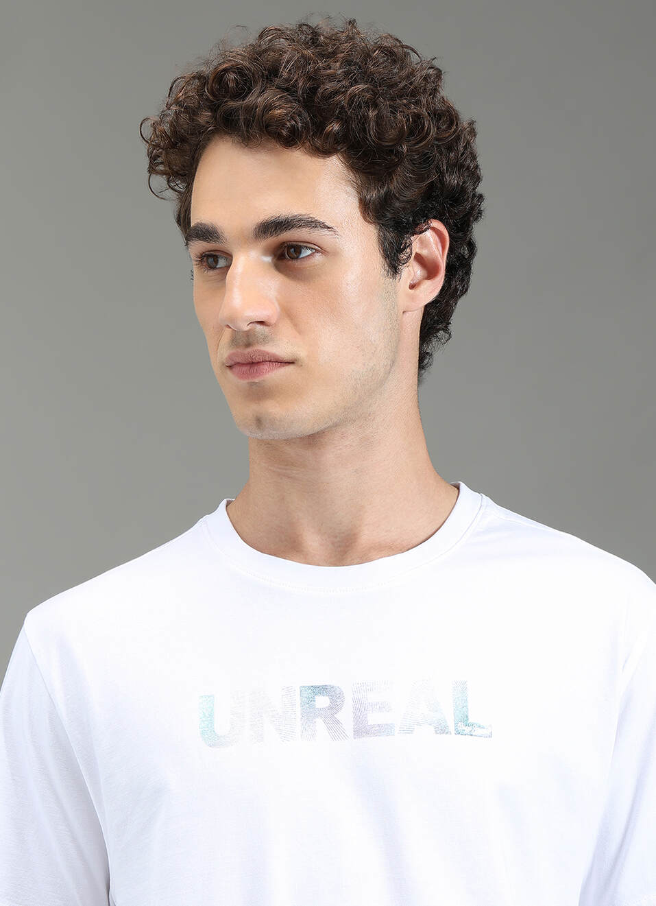 Men White Graphic Relaxed Fit T-shirt, , large image number 4