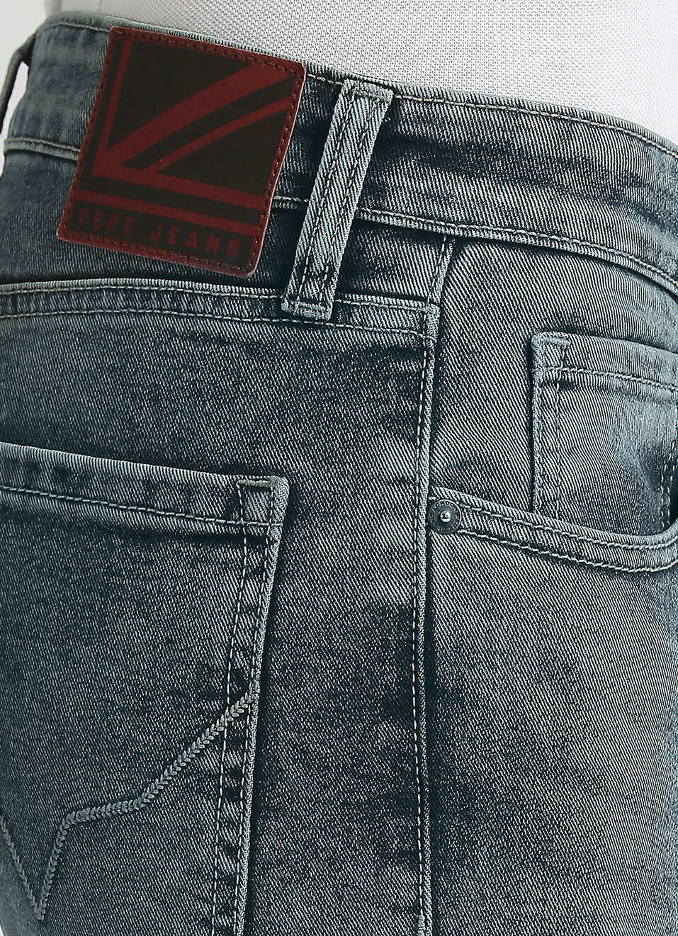 Vapour Dark Blue Low Rise Tapered Jeans, , large image number 4