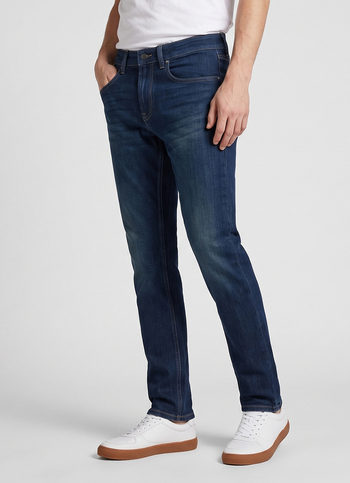 Men Blue Slim Fit Mid Rise Jeans