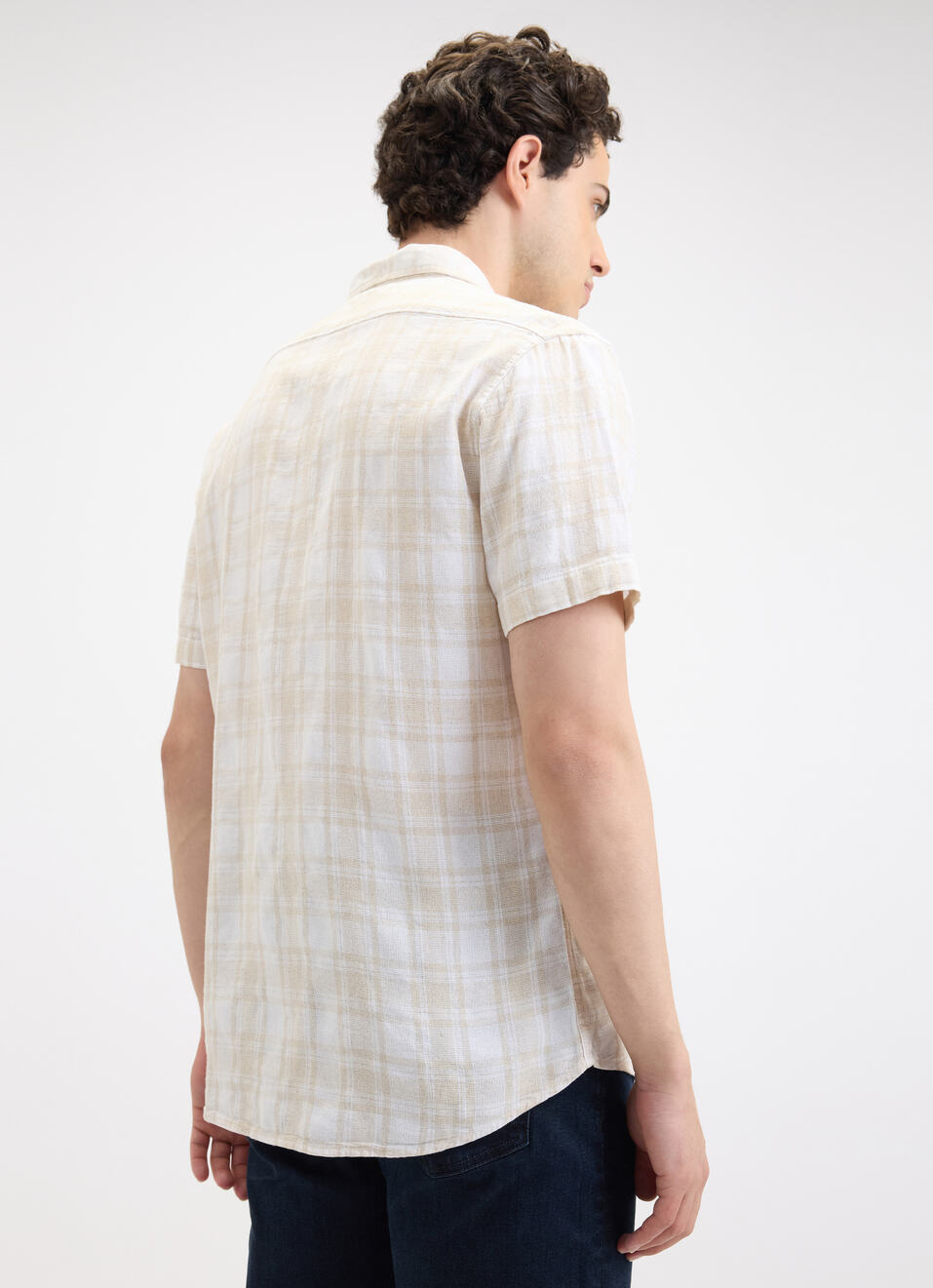 Men Green Oxford Check Full Sleeve Shirt, , large image number 2