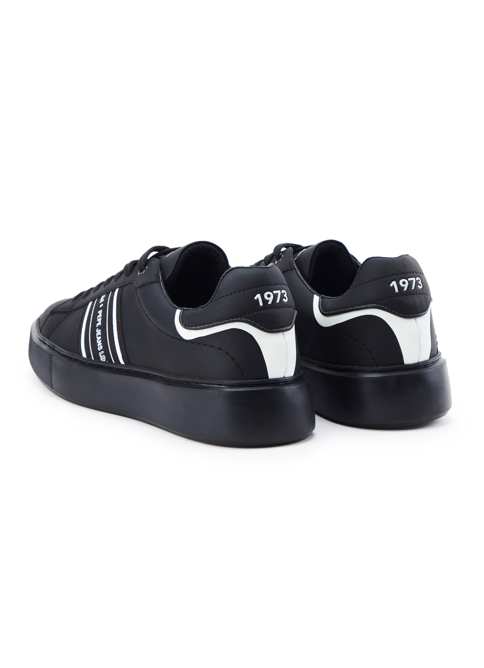 Black Lightweight Cupsole Sneakers, , large image number 3