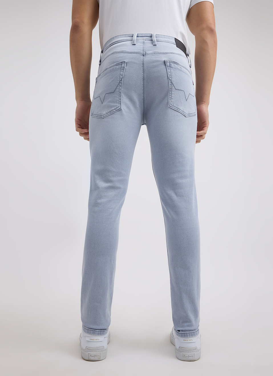 Men Grey Mid Rise Tapered Gymindigo Jogger Like Jeans, , large image number 3
