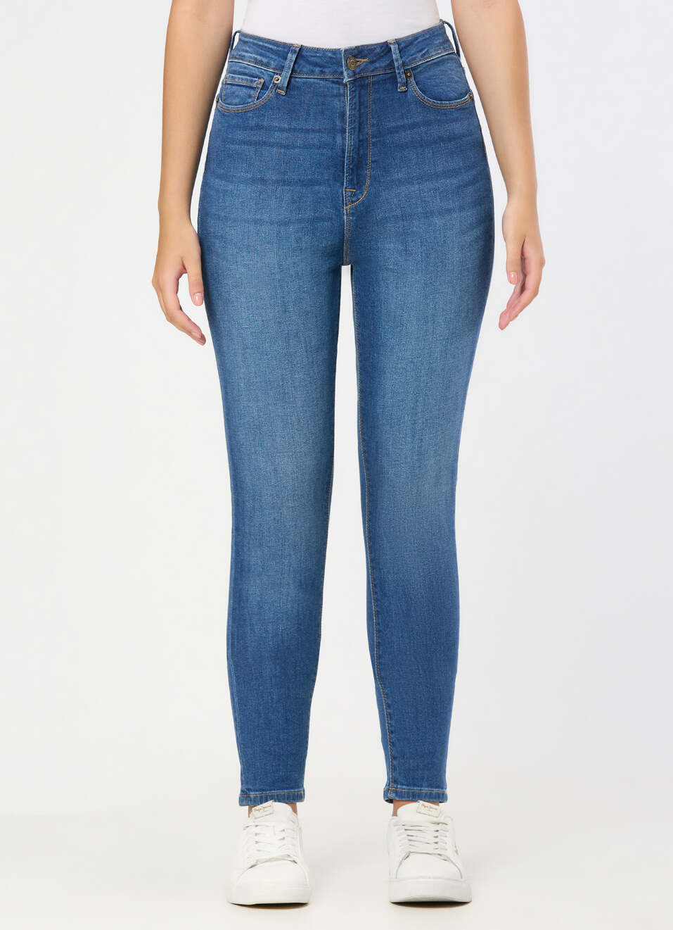 Women Med Used Skinny Jeans, , large image number 1