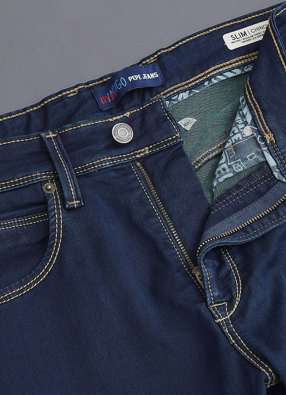 Men Green Slim Fit Mid Rise Stretchable Jeans, , large image number 6