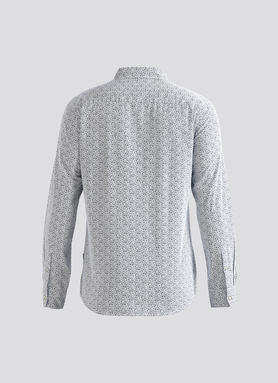White Abstract Print Full Sleeve Shirt, , large image number 7