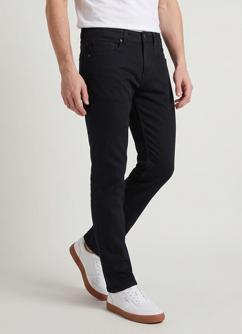 Men Black Slim Fit Mid Rise Jeans