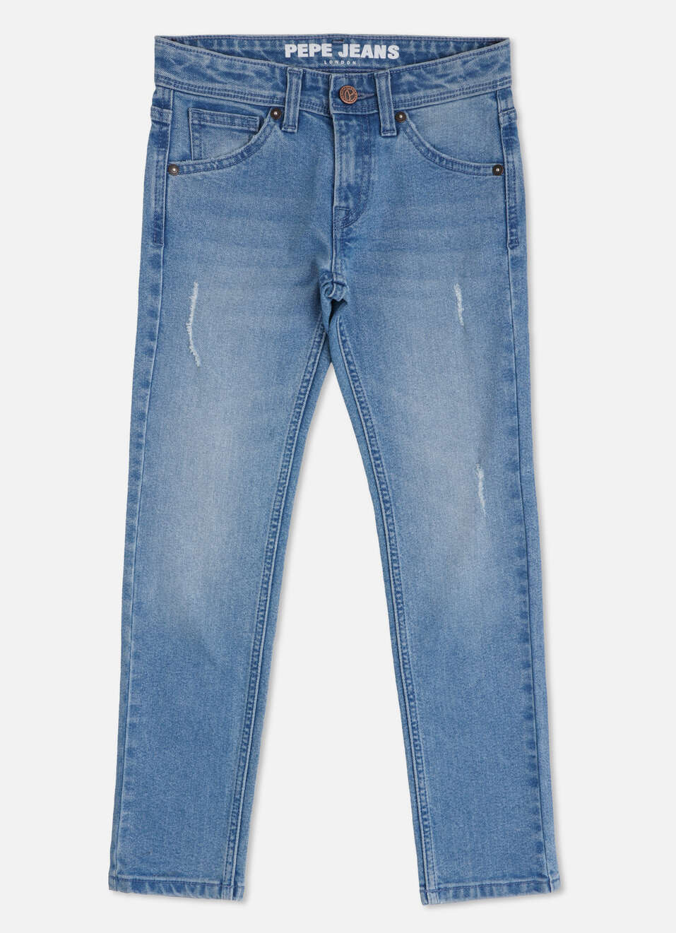 Cashed Mid Waist Slim Fit Denim, , large image number 1