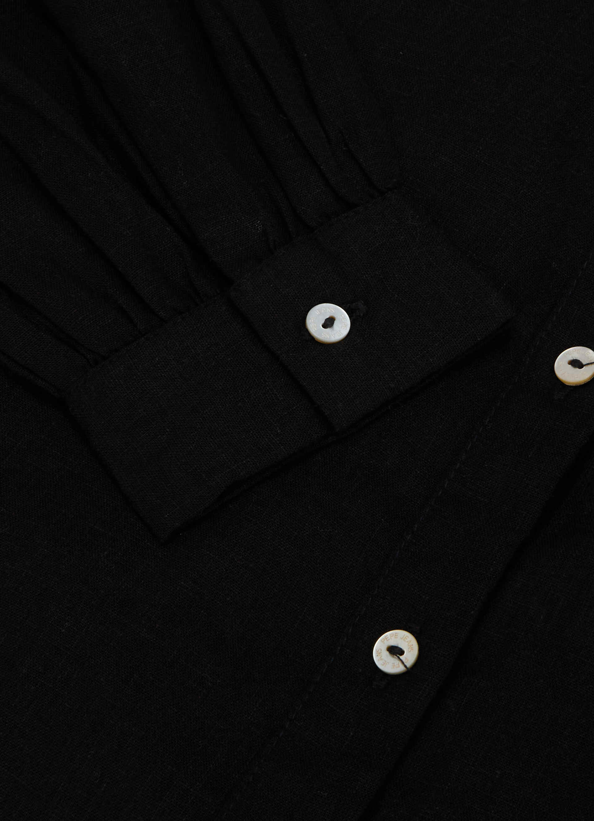 Women Black Solid Regular Fit Shirt, , large image number 8