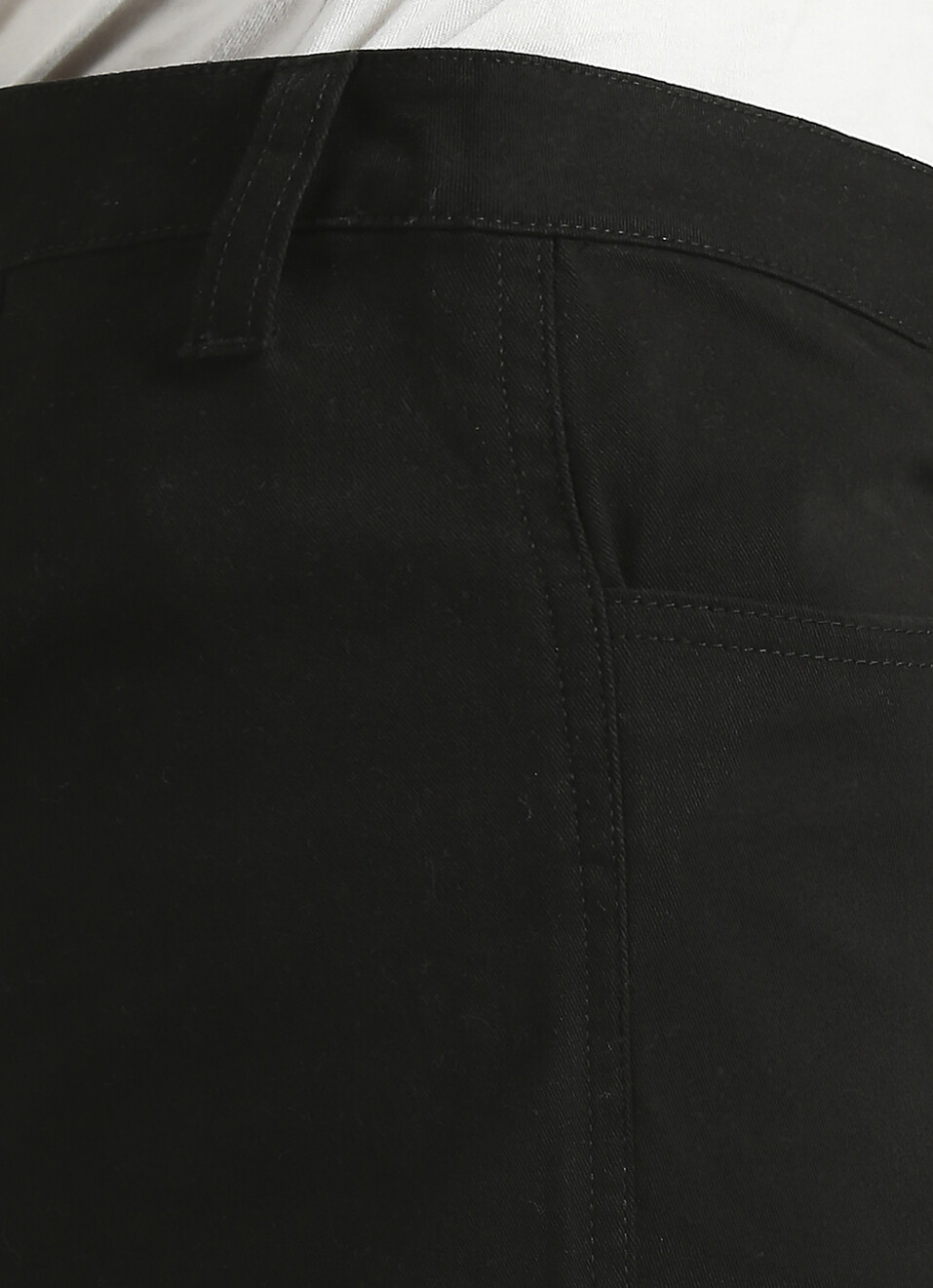 Black Straight Wide Leg Pants, , large image number 4