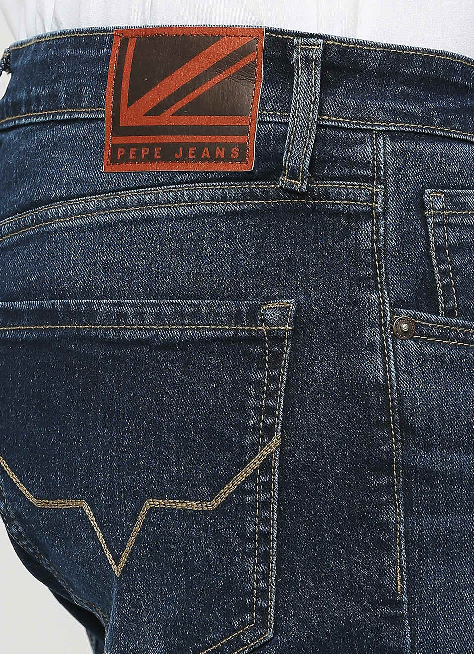 Vendie Blue Mid Rise Straight Leg Jeans, , large image number 4