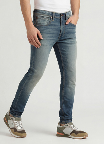 Chinox Mid Rise Skinny Fit Knitted Gymindigo Jeans