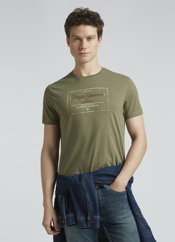 Green Graphic Print Short Sleeve T-shirt