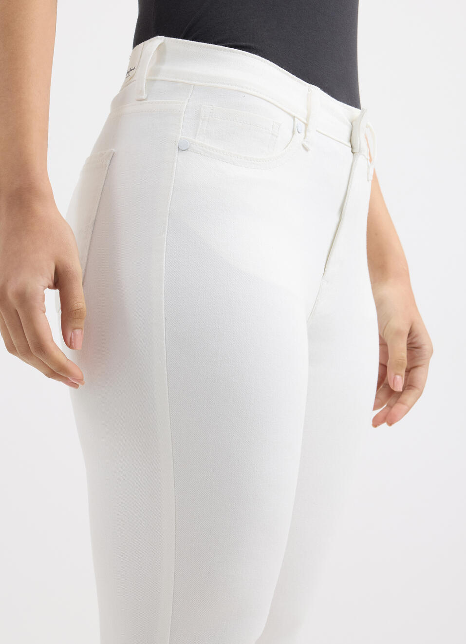 Women Ecru Skinny Fit High Rise Jeans, , large image number 4