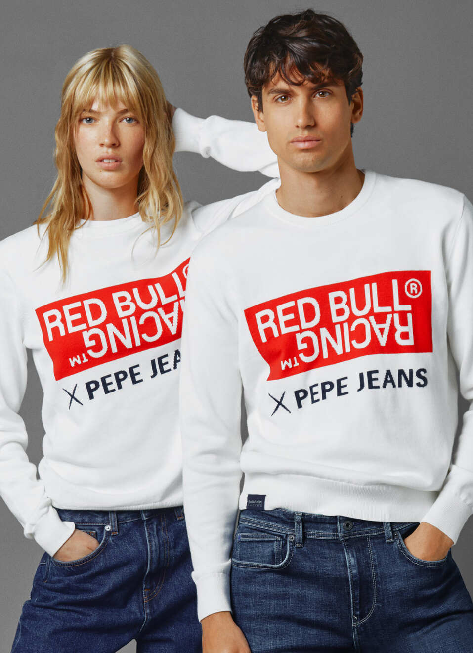 Red Bull Racing X Pepe Jeans Unisex Intarsia Logo Knit Crew Neck, , large image number 0
